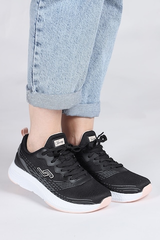 Jump 29038 Siyah - Beyaz Kadın Sneaker Günlük Spor Ayakkabı Siyah - Beyaz