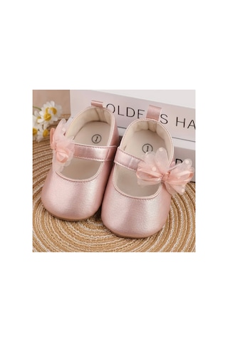 Lilly Petit Amour - Soft Sole Baby Shoes / Özel Gün Bebek Patiği Pembe Pembe