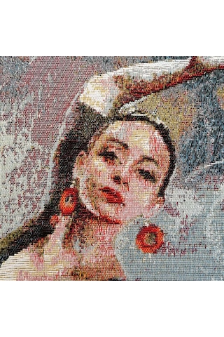 K10-Dokuma Goblen Kırlent Kılıfı