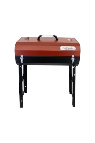 Grillmate Cookout Katlanır Ayak Kilitli Barbekü Mangal-kırmızı