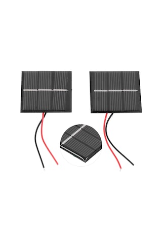 Dianziye 2 Adet 43x55mm Polikristal Güneş Paneli - 0.4w 1.5v, Yüksek Dönüşüm Oranı, Düşük Işık Performansı, Dıy Oyuncaklar Ve Elektrikli Aletler İçin