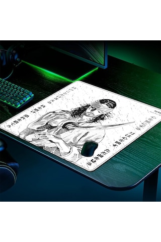 Porge Musashi Series Esport Mouse Pad 480x400-500x500 Xxl Mouse Pad Zanshin, 500x500x4 Mm - Hybrid