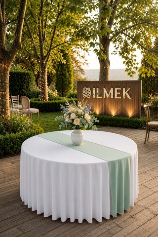 Dertsiz Runner Ütü İstemez, Leke Tutmaz Düğün, Davet, Organizasyon, Otel, Restoranlar Ve Ev İçin Mint Mint Dertsiz Runner Ütü İstemez, Leke Tutmaz Düğün, Davet, Organizasyon, Otel, Restoranlar Ve Ev İçin Mint Mint