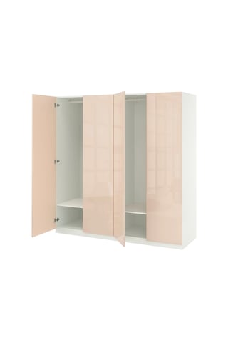 Ikea Beyaz Modern Kapaklı Gardırop 200x60x201 Cm