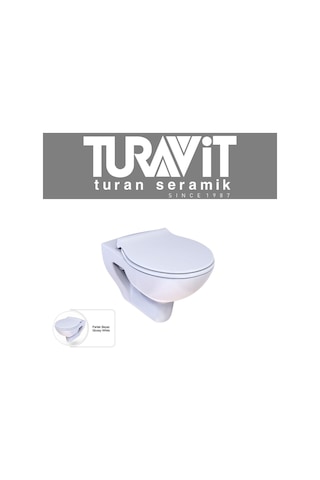 Pr3510 Pera Kanalsız Asma Klozet, Nkp Yavaş Kapak