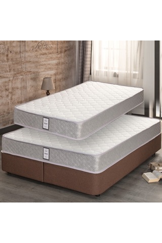 Nironyatak Çift Kişilik 200X200 Cm Yatak Full Ortopedik Sert Kare Yatak