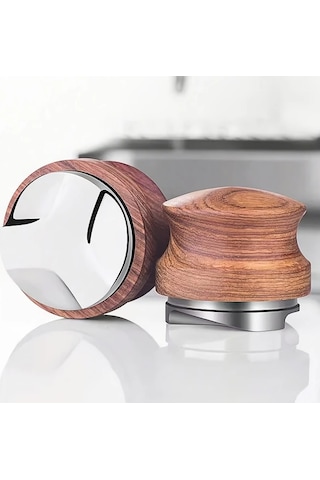 Motion003 1 Adet Choxıla Ahsap Sapli Paslanmaz Celik Tabanli 58 Mm Kahve Sıkma Aleti Espresso Dagıtım Aracı Ev Ve Profesyonel Baristalar Icin Ahşap