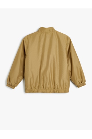 Koton Mevsimlik Mont Dik Yaka Kapaklı Cep Detaylı Manşetleri Lastikli Haki 5skb20005tw Haki