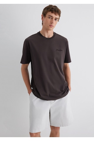 Mavi Koyu Kahve Erkek T-shirt M0612733-70219 Koyu Kahverengi