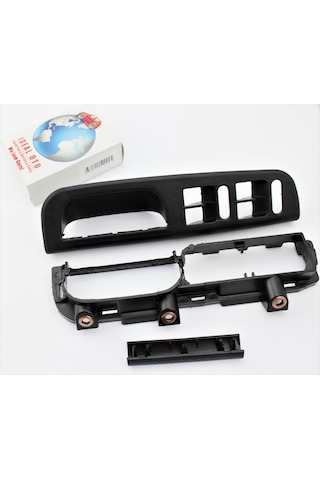 VW Passat B5 Kapı Kolu Cam Düğme Çerçeve Kapak Seti 4 Kapılı Araç