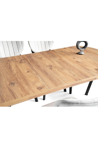 Nisa Açılır Mdf Oval Mutfak Masası 70x110 Çam
