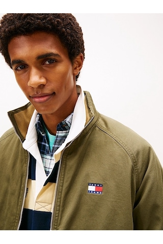 Tommy Hilfiger Tjm Cotton Twıll Padded Jacket Erkek Yeşil Mont - Dm0dm22712