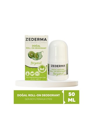 Zederma Doğal Roll-on Deodorant Bergamot