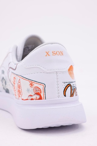 3d Dijital Baskı Kadın Alex Mcqueen Beyaz - Aloha Desenli Sneaker Beyaz-aloha