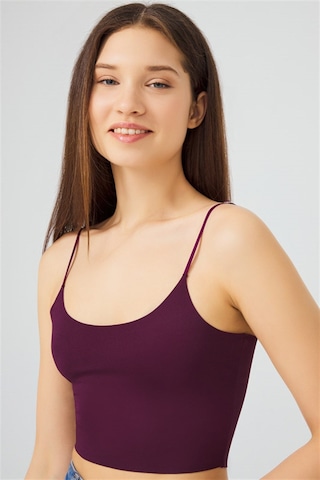 Cottonhill Ayarlanabilir İnce Askılı Lazer Kesim Crop Büstiyer 7'li Paket-2 Renkli-2
