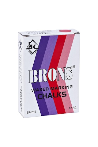 Brons Yağlı Marka Tebeşir Kırmızı 12 Li Br-255