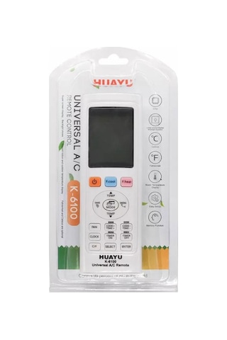 Huayu K-6100 Universal Akıllı Klima Kumandası 1 Adet
