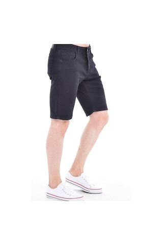 Cedy Denim Erkek Kot Şort Slim Fit Jean Şort - C342 Siyah