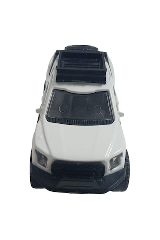 Çek Bırak Metal Arazi Aracı 13 Cm - Beyaz
