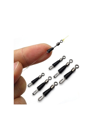 20 Adet Sazan Balıkçılık Hızlı Değişim Besleyici Döner Besleyici Döner Yapış Mücadele Konektörü - 14mm