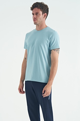 Tommy Life Calvin Açık Mavi Basic Erkek T-shirt - 88245 Açik Mavi