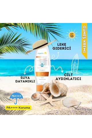 Organicsun Spf 50+ Yüz Ve Vücut Güneş Kremi 100 Ml 3'lü Set