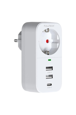 Fulltech Akıllı Priz 1xtype-c 2xusb Ftr-17