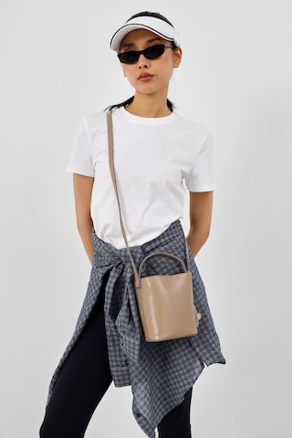 Shule Bags Amore Minimal Çapraz Çanta Bej