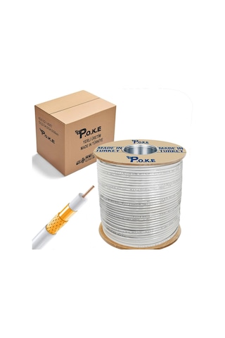 Poke Pk-1043 Anten Kablosu Rg6/u4 80tel 1.02 Goldplus 300MT