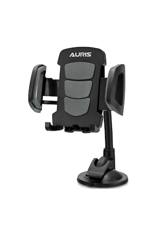 Auris Ars-H3 Cama Yapışan Vantuzlu 360° Dönen Tasarımlı Oto Telefon Tutucu Siyah