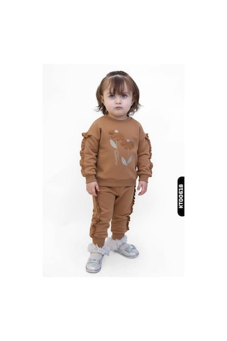 Xo Kids Kız Çocuk Eşofman Takım 9-24 Ay 52017 Camel