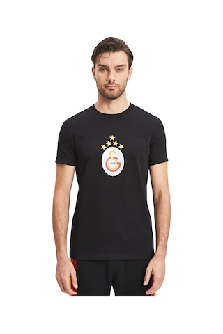 Galatasaray Orijinal Lisanslı 5 Yıldızlı Arma T-shirt SIYAH