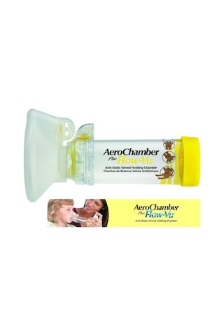 Aerochamber Flow-Wu Sarı Ayıçıkıı Yıkanabilir Çocuk 1-5 Yaş