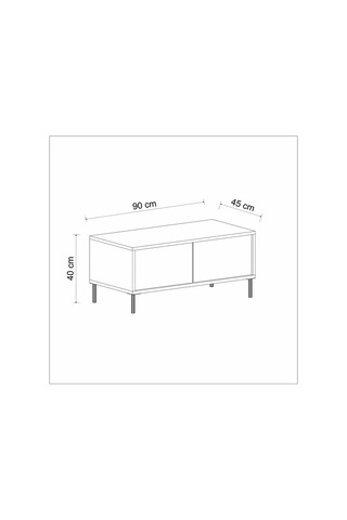 Orta Sehpa Kozan Beyaz Gold