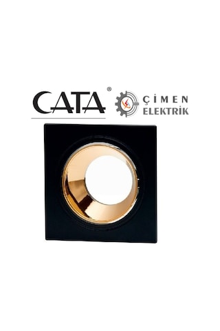 3 Adet Cata Ct 5055 Siyah Bakır Spot Kasası Gu10 50 Watt Diğer