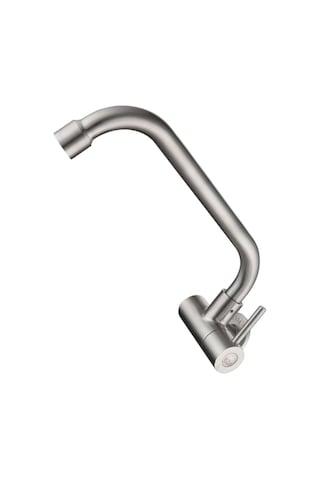 Paslanmaz Çelik Mutfak Musluğu Tek Soğuk Su Mutfak Lavabo Musluğu İçin Dönen Lavabo Musluğu Kolay Rotati Paslanmaz Çelik