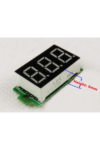 Panel Sayısal Voltmetre 0.36" 3 Haneli Led Display Dc 0-200V