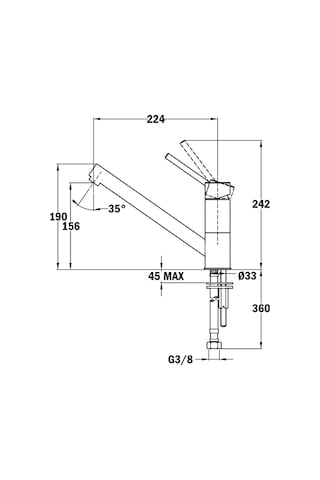 Teka 509130200 Auk 913 Krom Armatür