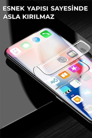 Samsung Uyumlu Galaxy A6 Plus 2018 Tam Kaplayan Fibernano Ekran Koruyucu (520646581) 20 Tl Fark Ile Apple  iPhone Hızlı Şarj Kablosu