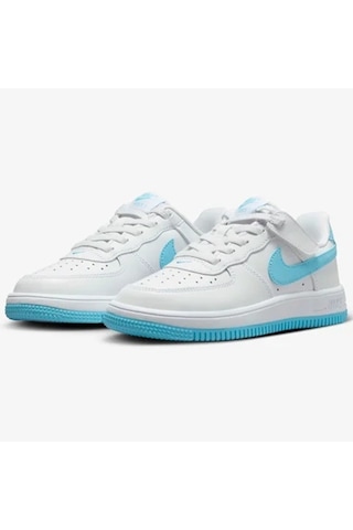 Nike Air Force 1 Af1 Ps Unisex Sneaker White Blue Unisex Günlük Spor Ayakkabı Beyaz Mavi Beyaz - Mavi