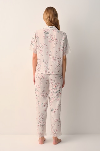 Suwen Beatrix Gömlek Yaka Pijama Takımı Sh26522660b1185 Bej