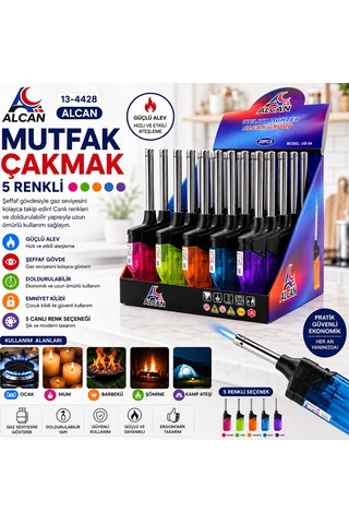Izgaralı Rüzgar Geçirmez Ocak Çakmağı 1 Adet Diğer