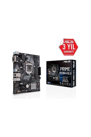 Asus Intel Prime H310m-k R2.0 Ddr4 2666 Vga Glan 1151p Usb 3.1 8-9. Nesil