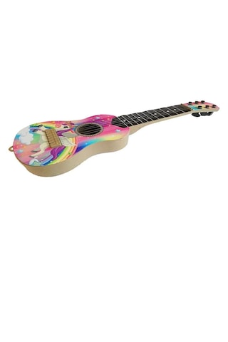 Pembe Oyuncak 6 Telli Ispanyol Gitar Unicorn My Little Pony Desenli 50 Cm.