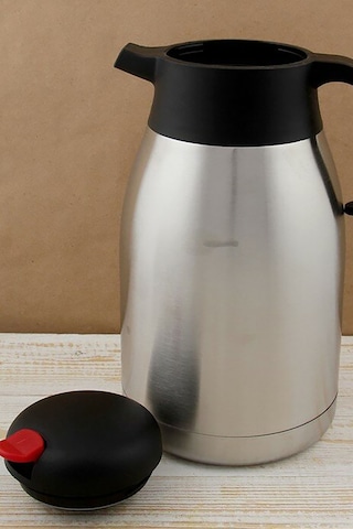 Penguen 2.5 Lt Çift Kat Çelik Çay Termos Gümüş