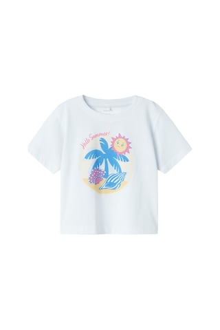Name It Nmfjassa Ss Nreg Top Pb Beyaz Kız Çocuk Kısa Kol T-shirt 000000000102263520 Beyaz