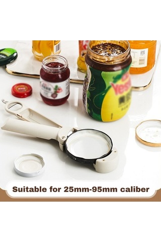 Novahub Çok Fonksiyonlu Şişe Açıcı, Manyetik Arka Kapaklı Konserve Açıcı, Zayıf Eller İçin Kavanoz Kapağı Tutucu Siyah Siyah