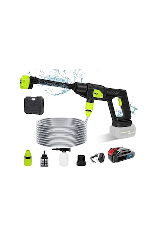 Valkyrie Şarjlı Ve Yüksek Basınçlı İlaçlama Oto Yıkama Ve Sulama Tabancası 6 Farklı Püskürtme 24v 15.000mah Yüksek Kapasite