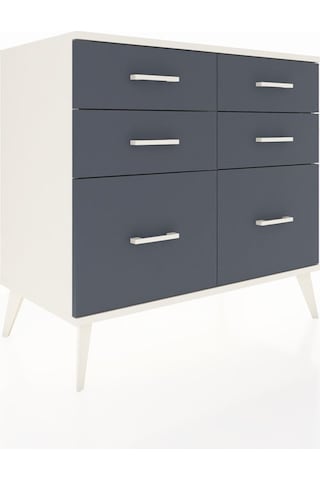 Hyperion Şifonyer 6 Çekmeceli 88x44x80 Aytaşı-aytaşı/antrasit Aytaşı/antrasit