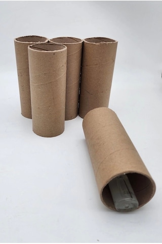 5 Adet Karton Masura Silindir Kutu Postüp Rulo Kargo Tüpü Korumalık Kutu 20 Cm Uzunluk 8cm Çap